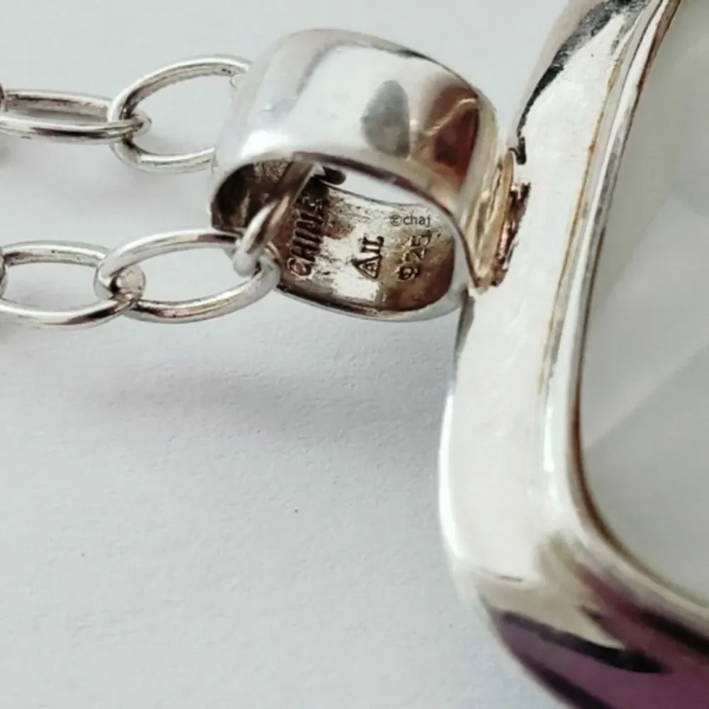 Anthology Sterling Silver Turquoise Quartz Reversible Necklace